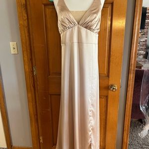 Revelry women’s elegant gown/ dress in champagne color. Size 20